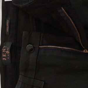 Jen 7 By 7 For All Mankind Coated Ankle Straight Leg Jeans.